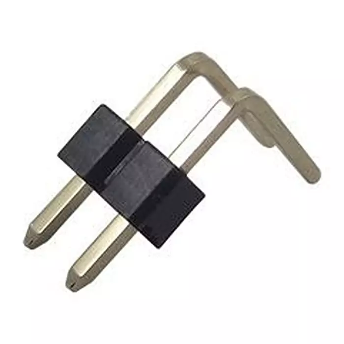 MULTICOMP PRO Header, 1 Row, R/Angle, 2 Way, MC34745 (Pack of 10)