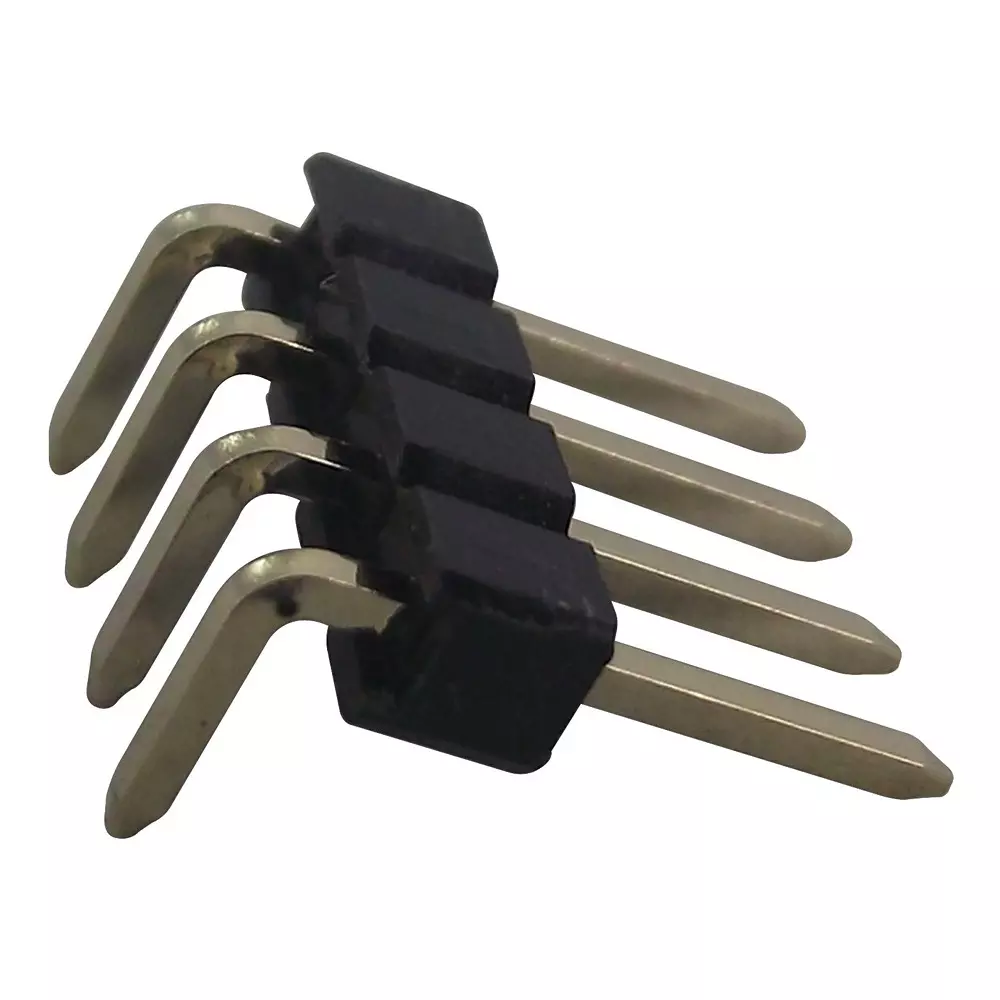 WURTH ELEKTRONIK Header, 2.54 mm, Pin, Tht, R/A, 4Way, 61300411021 (Pack of 10)