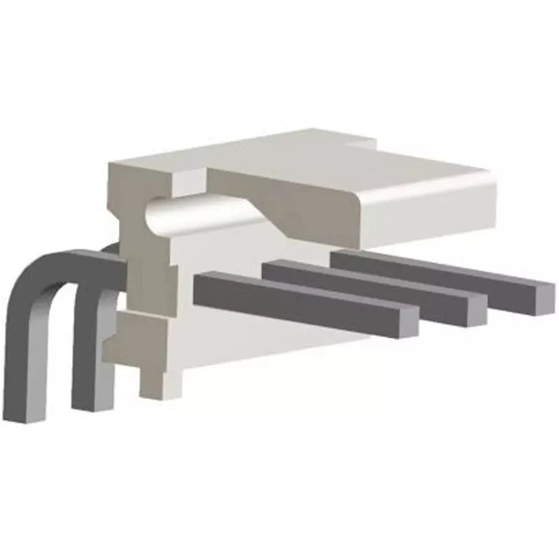 TE CONNECTIVITY Pin Header Solder Connection 3 Pole, 640389-3 (Pack of 5)