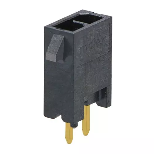 Molex Pin Header Copper Alloy Gold Plated 2 Contacts, 206832-0202