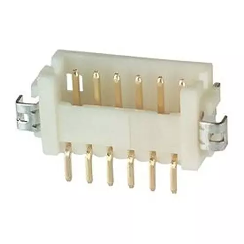 HIROSE / HRS Conn, R/A Hdr, 6Pos, 1Row, 1.25 mm, DF13A-6P-1.25H(51)