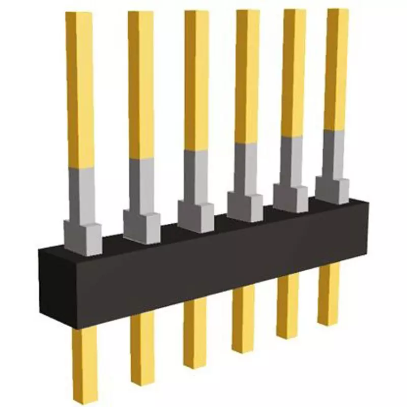 TE CONNECTIVITY Pin Header Solder Connection 6 Pole, 87224-6 (Pack of 5)