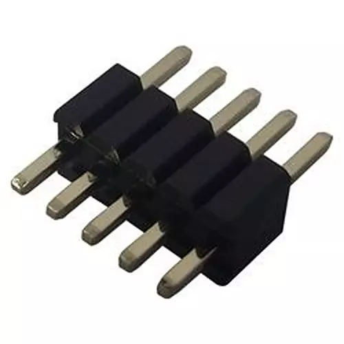 MULTICOMP PRO Header, 1 Row, Vert, 5 Way, 2206PA-05G-739 (Pack of 5)