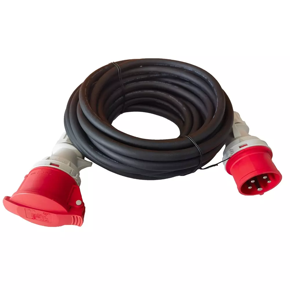 RS PRO Extension Lead 30 m 400 V Black Jacket Neoprene IP44 IIS-017+IIP 16 Amp, 2805694