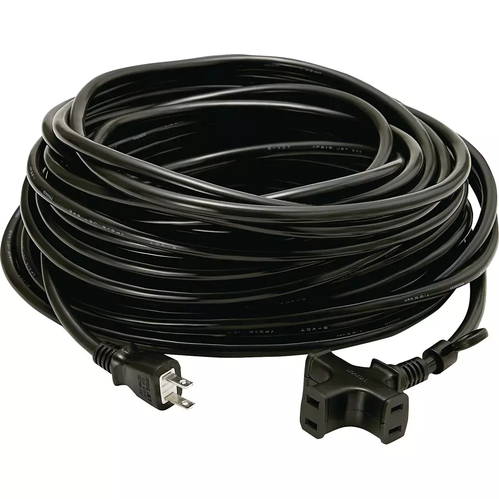 TRUSCO 3 Mouth Soft Type Extension Cord Vinyl Chloride Resin, TKC15-203PSBK