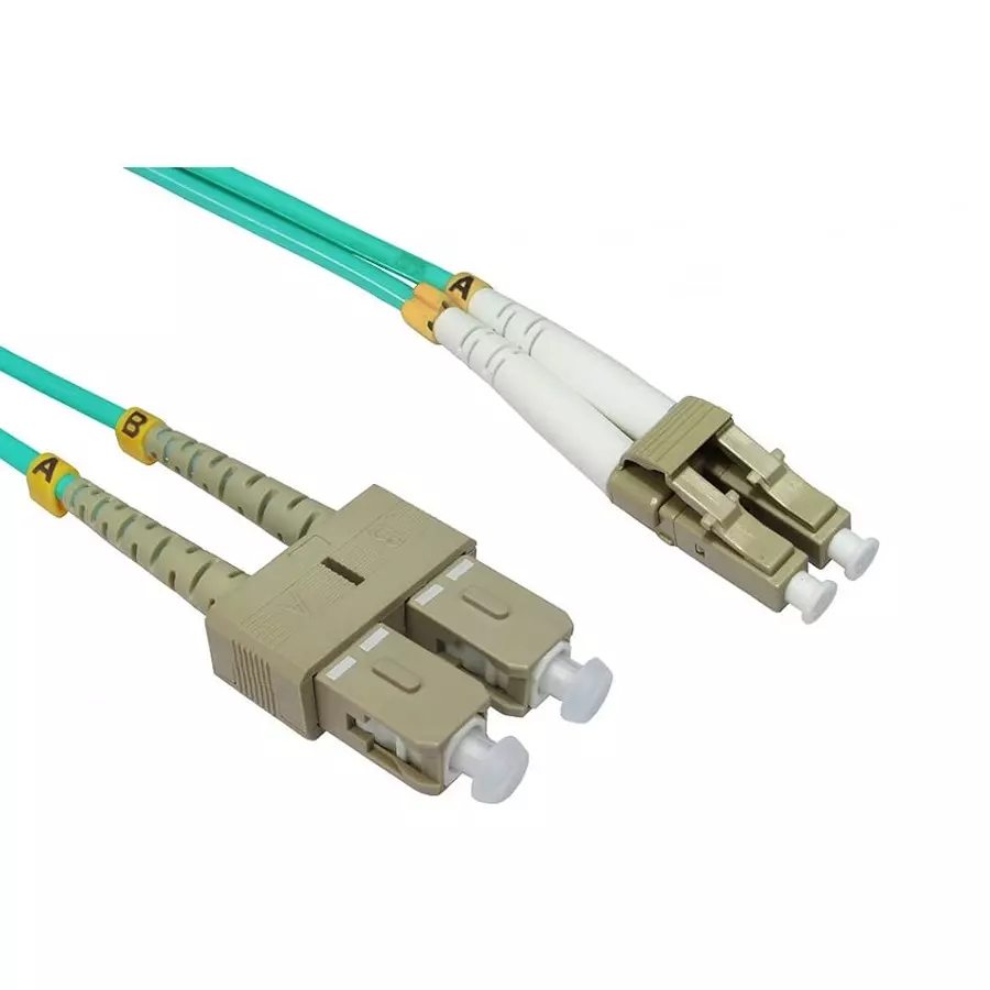 RS PRO Fibre Optic Cable Low Smoke Zero Halogen 3 m Length Light Blue, 2847005