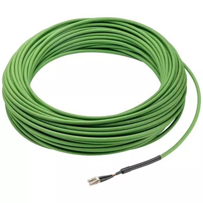 Siemens LC x 2 to LC x 2 Duplex Multi Mode OM4 Fibre Optic Cable, 50 μm, Green, 50m, 6XV1883-4FN50