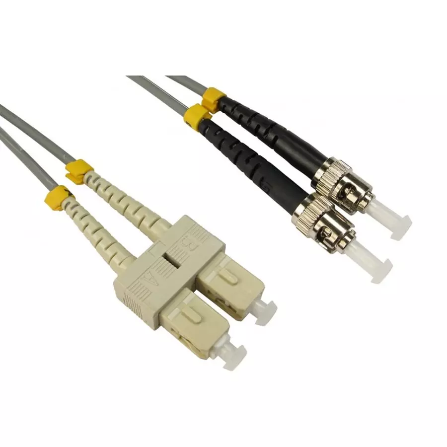 RS PRO Fibre Optic Cable Low Smoke Zero Halogen 2 m Length Grey, 2846852
