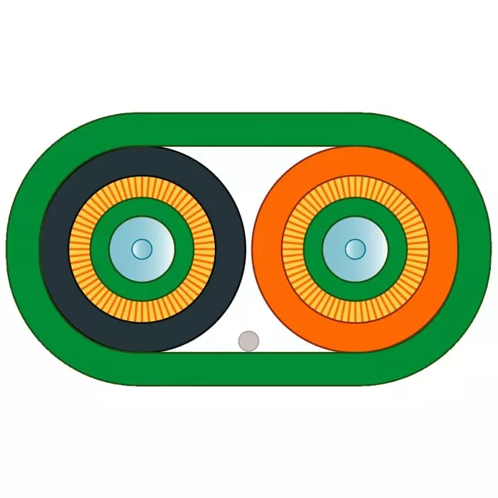 Siemens Multi Mode Fibre Optic Cable, 50 μm, 150m, 6XV18733AT15