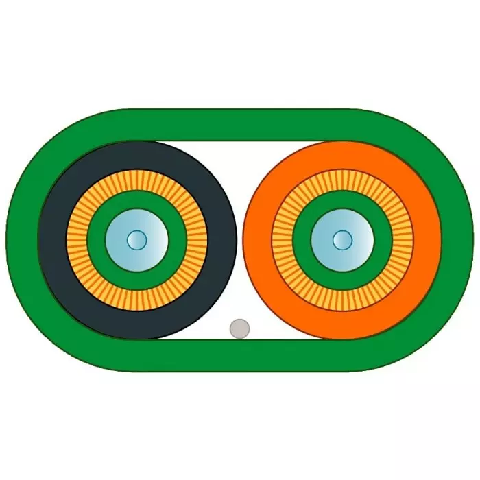 Siemens Multi Mode Fibre Optic Cable, 50 μm, 100m, 6XV18735AT10