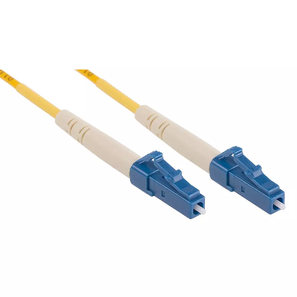 RS PRO Fibre Optic Cable 2 m Yellow Low Smoke Zero Halogen LC-LC, 135676