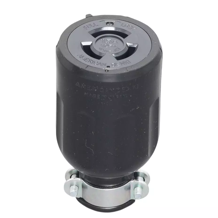 AMERICAN DENKI Cord Connector Body 125 V Rated Voltage, 3114R