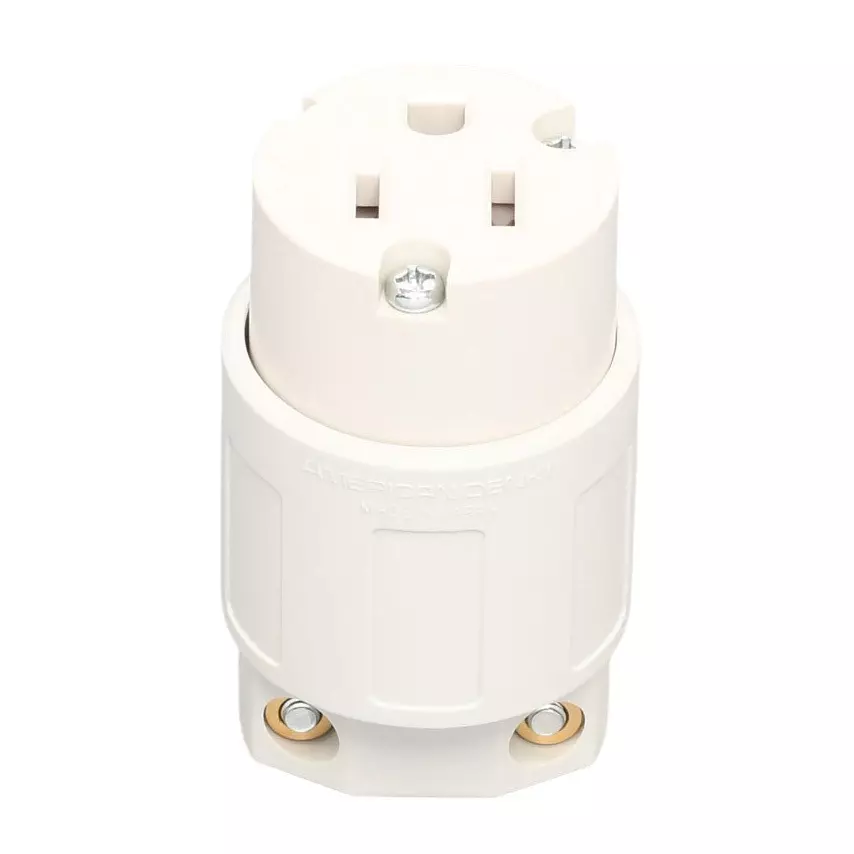 AMERICAN DENKI Cord Connector Body 125 V Rated Voltage, 7114GN-IV