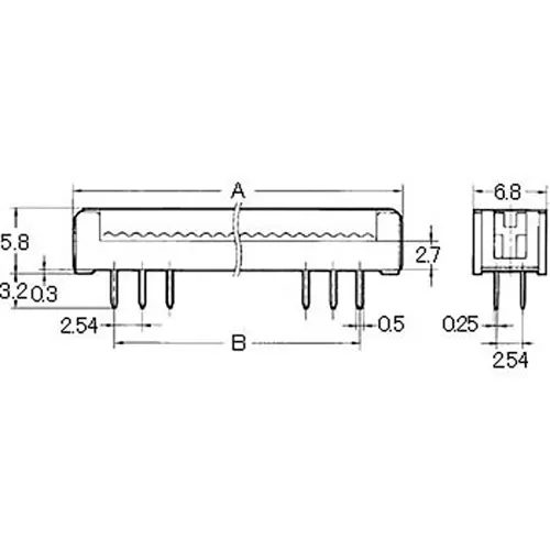 Omron Flat Cable Connector PCB Type, XG2 Series (No of Pole: 10 - 64)