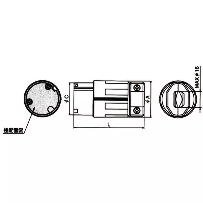 american-denki-cord-connector-body-250-v-rated-voltage-2224n