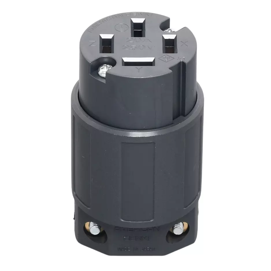 AMERICAN DENKI Cord Connector Body 250 V Rated Voltage, 9224N