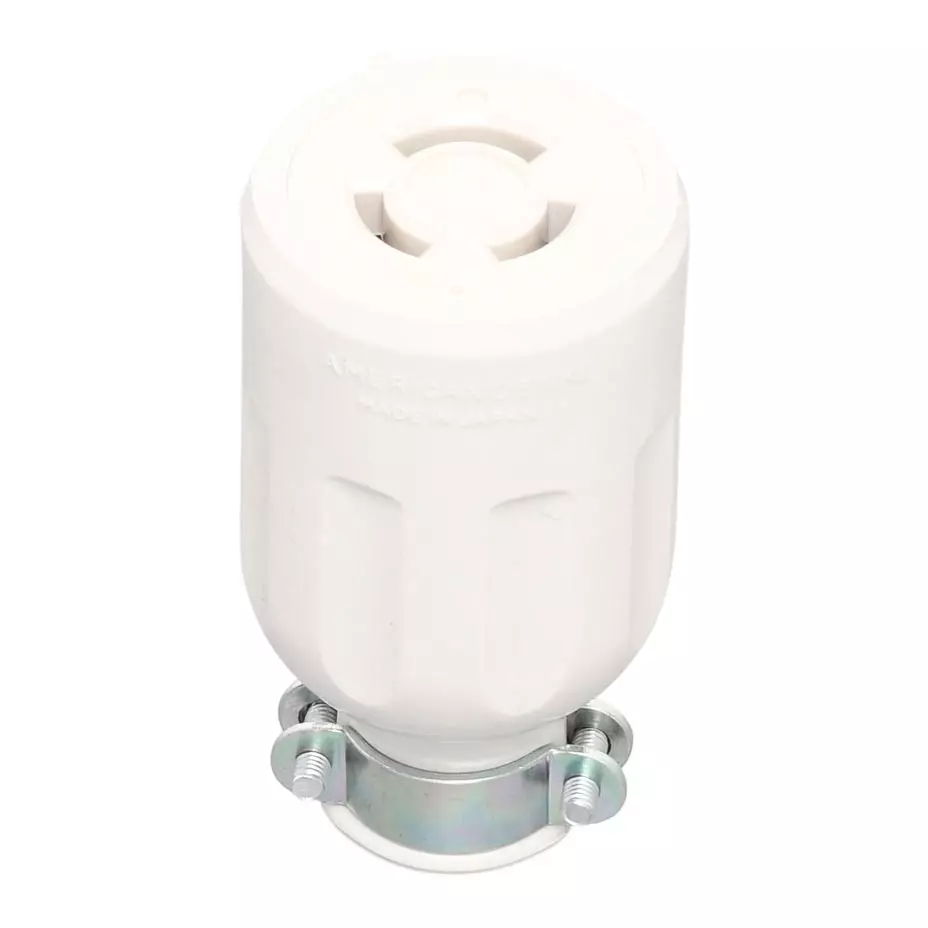 AMERICAN DENKI Cord Connector Body 125 V Rated Voltage, 3114R-IV