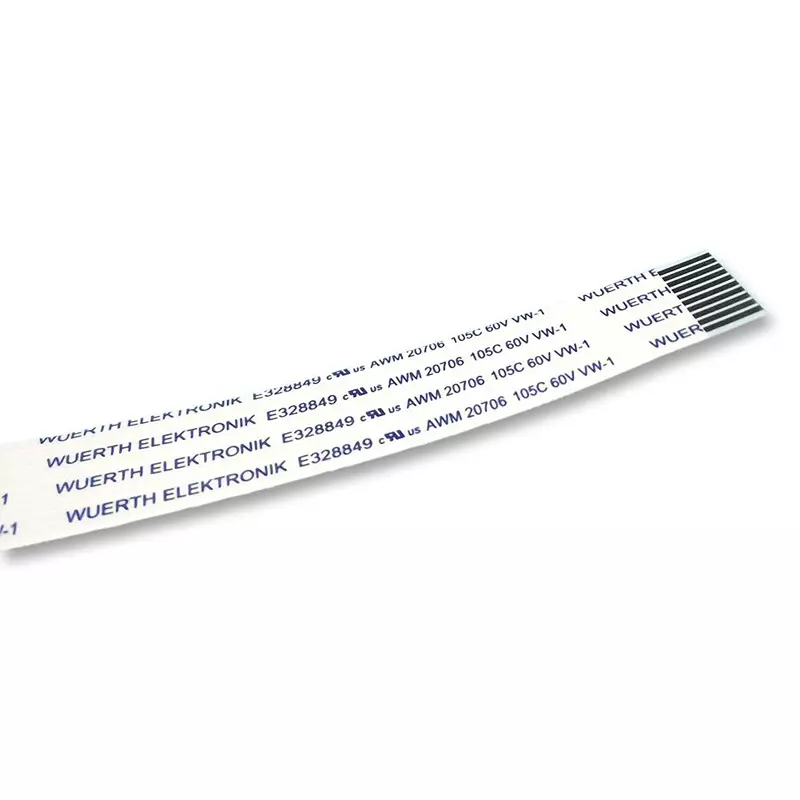 WURTH ELEKTRONIK Jumper Cable, FFC, Rev, 1 mm, 200 mm, 10Way, 686710200001
