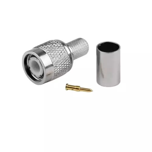 GENERIC TNC Male Crimp Connector for RG-58/LMR200/RG-142 Low Loss Coaxial Cable, RC011