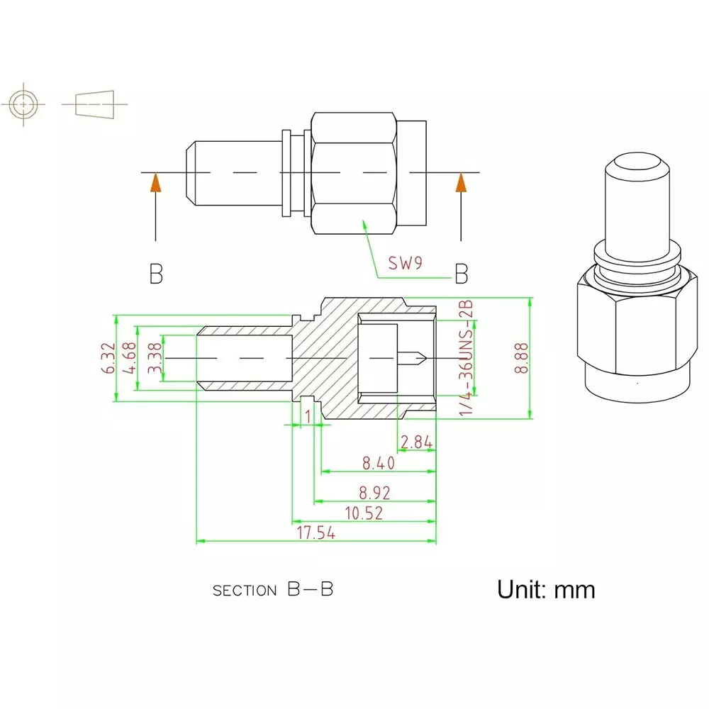 generic-sma-male-crimp-connector-brass-with-ferrule-pin-for-lmr200rg-58rg-142rg-400-coaxial-cable-rc015