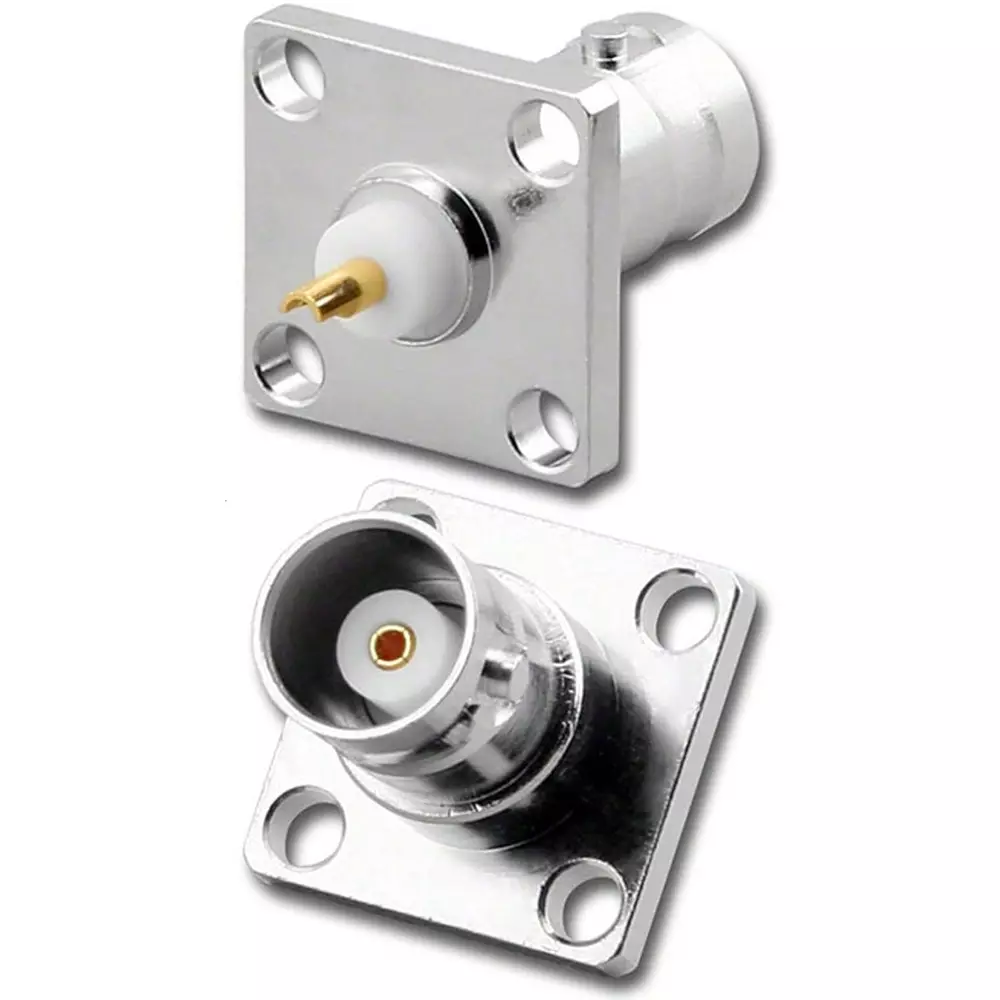 generic-bnr-female-4-hole-solder-type-panel-connector-flange-mount-silver