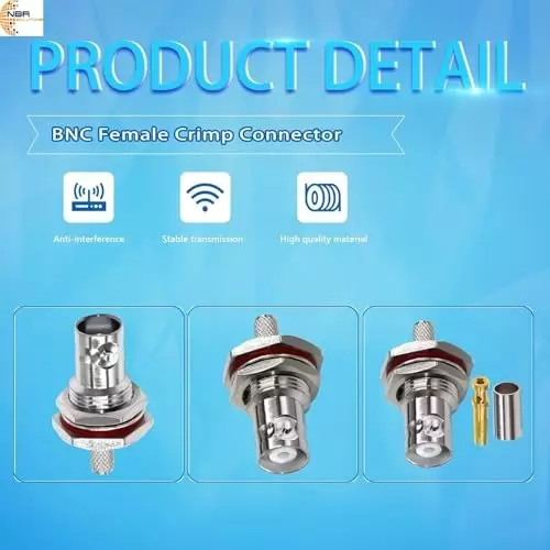 generic-bnc-female-bulkhead-crimp-rf-signal-adapter-brass-50-impedance-golden-silver