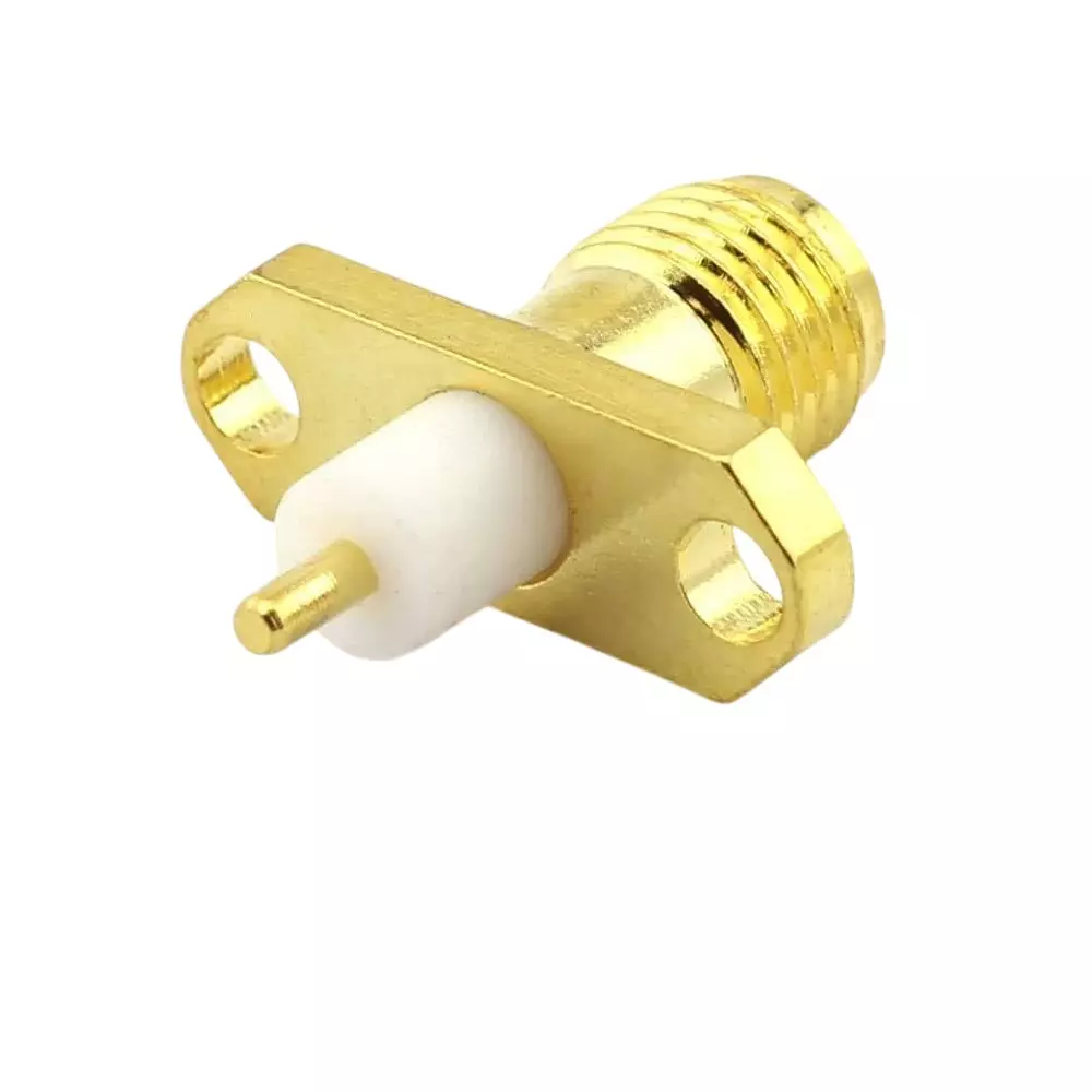 generic-sma-female-2-hole-solder-post-coaxial-adapter-panel-mount-pure-brass-rc012
