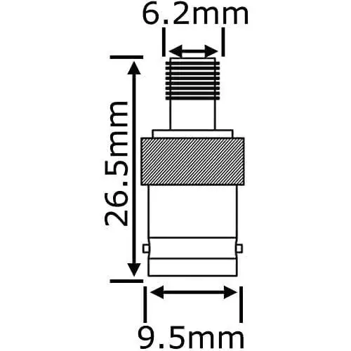 generic-bnc-female-to-sma-female-rf-coaxial-adapter-jointer-nickel-plated-brass-265-mm-length-pack-of-2