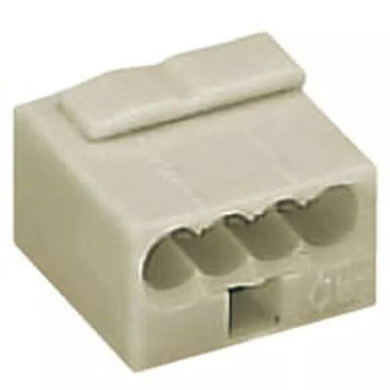 Wago Micro Connector, 6 Amp，100 V Light GrayMC-4 (100 pieces) (Pack of 100)