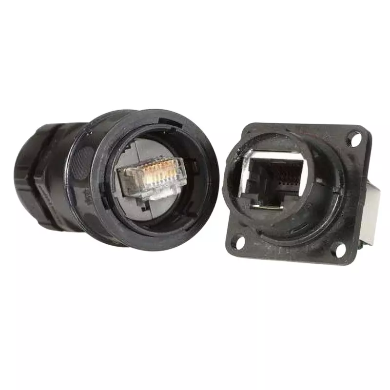 Amphenol RJ45 Modular Connector 8 Pole Panel mount Female, RJF54421