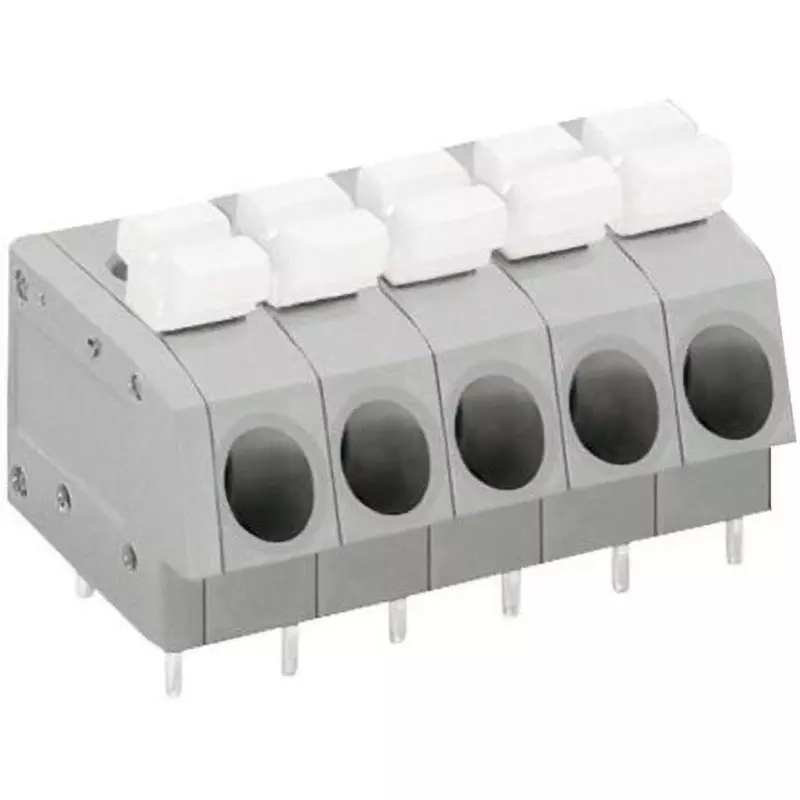 Wago Lighting Connector 5P 320 V Rated Voltage, 804-105 (Pack of 5)