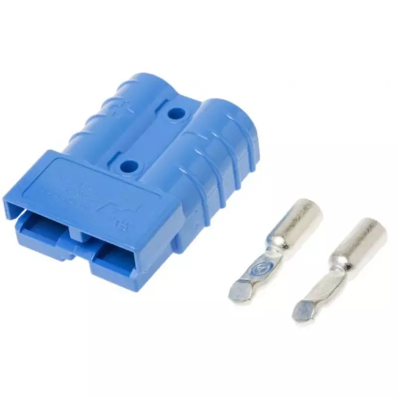 ANDERSON POWER PRODUCTS Battery Connector 2 Pole 50 Amp Rated Current, 6331G6