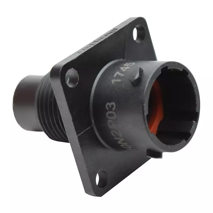 AMPHENOL SINE/TUCHEL CIRCULAR CONNECTOR, RCPT, 4POS, FLANGE, RTS010N2P03
