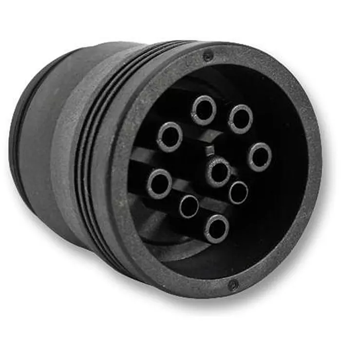 AMPHENOL SINE/TUCHEL PLUG, HD CIRC, SMOOTH, J1939, 9 WAY, AHD17-9-1939S