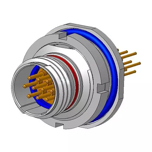 AMPHENOL AEROSPACE CIRCULAR CONNECTOR, RCPT, 26POS, JAM NUT, 2M801-038-07M10-26PA