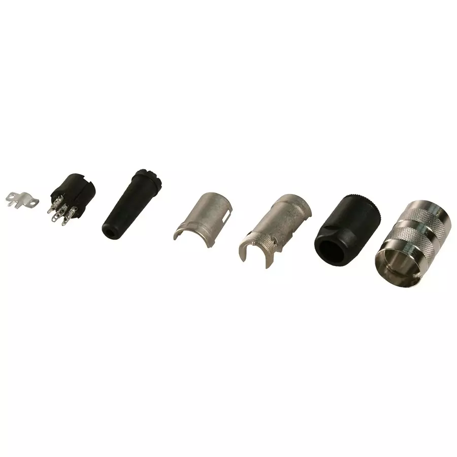 AMPHENOL SINE/TUCHEL CIRCULAR CONNECTOR RECEPTACLE 6 POSITION CABLE, T3401-001