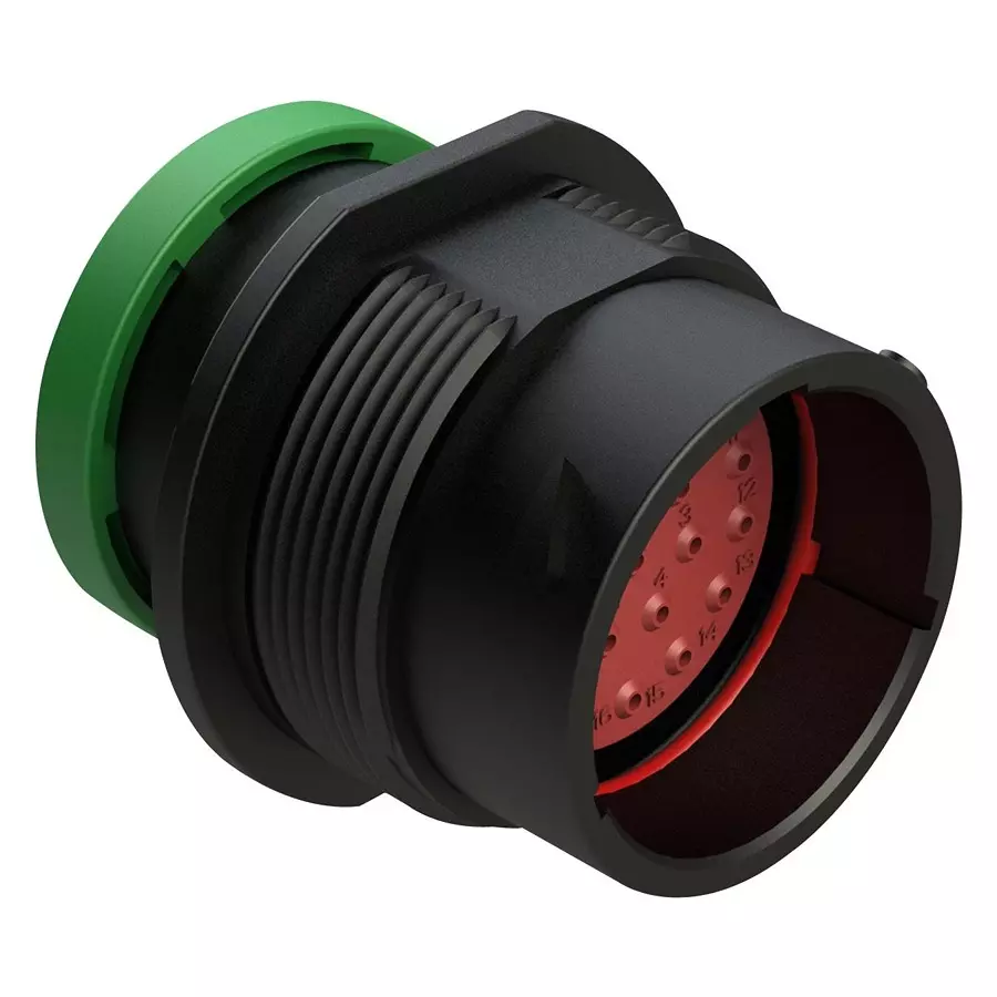 AMPHENOL SINE/TUCHEL CIRCULAR CONN, RCPT, 21POS, CRIMP, AHDP04-18-21PN-BRA.