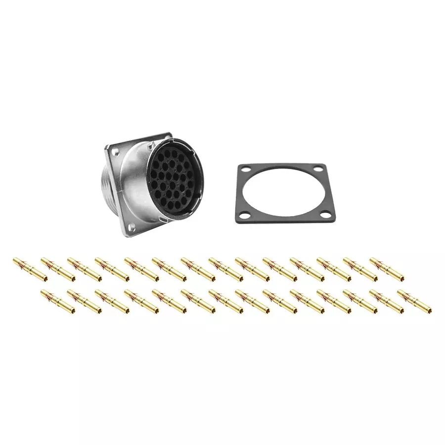 AMPHENOL SINE/TUCHEL CIRCULAR CONNECTOR, RCPT, 28POS, FLANGE, RT002028SKNH03-K