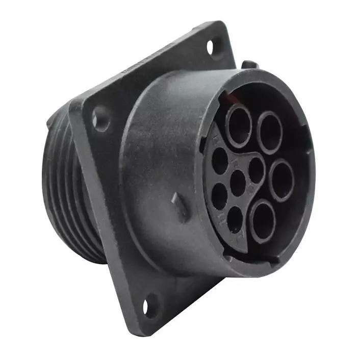 AMPHENOL SINE/TUCHEL CIRCULAR CONNECTOR, RCPT, 9POS, FLANGE, RTS016N09S03