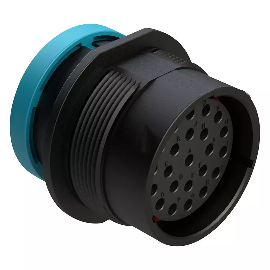 AMPHENOL SINE/TUCHEL CIRCULAR CONN, RCPT, 23POS, CRIMP, AHDP04-24-23SR-BRA.
