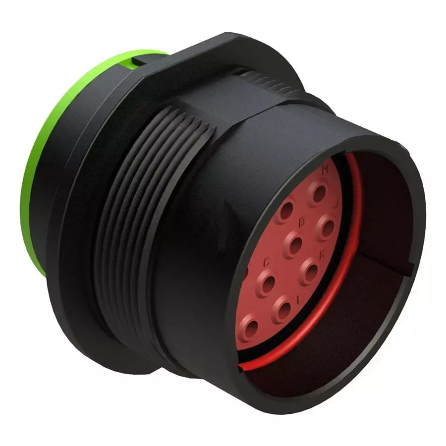 AMPHENOL SINE/TUCHEL CIRCULAR CONN, RCPT, 16POS, PANEL, AHDP04-24-16PN-SRA.