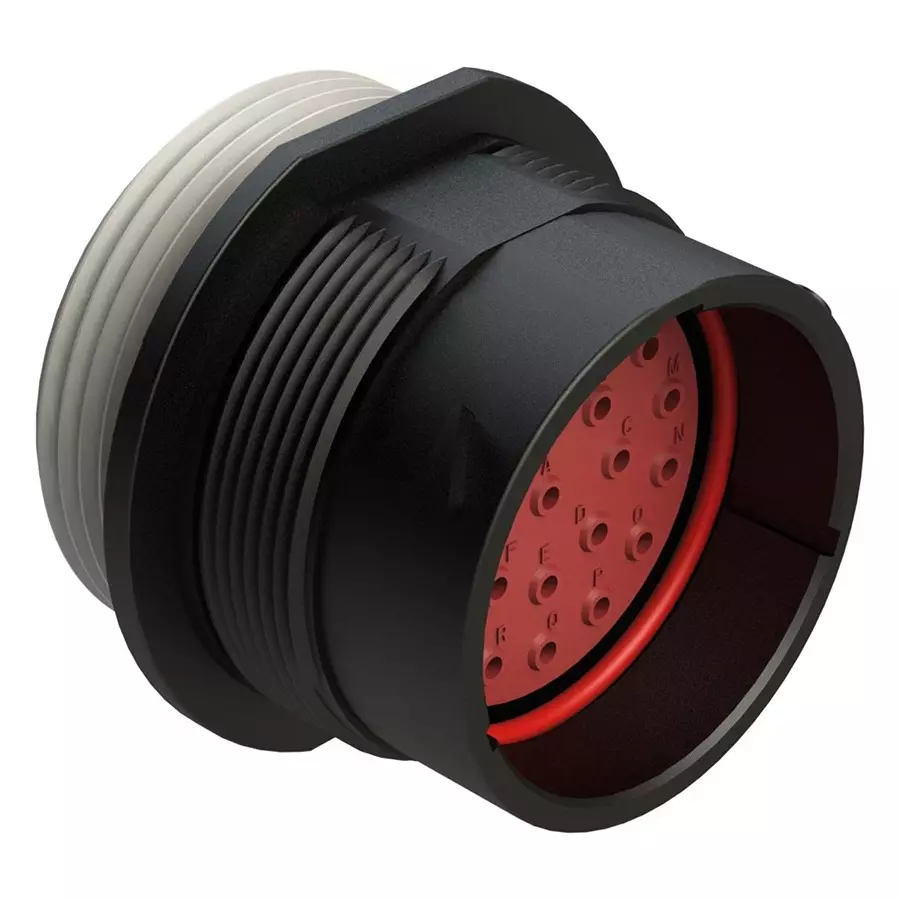 AMPHENOL SINE/TUCHEL CIRCULAR CONN, RCPT, 23POS, CRIMP, AHDP04-24-23PT-WTA