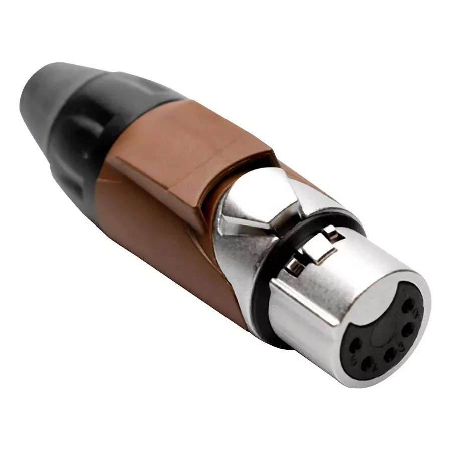 AMPHENOL SINE/TUCHEL CONNECTOR, XLR AUDIO, PLUG, 5POS, CABLE, AX5F1M