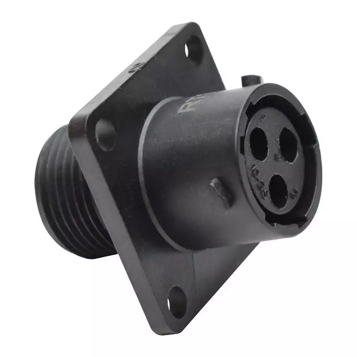 AMPHENOL SINE/TUCHEL CIRCULAR CONNECTOR, RCPT, 3POS, FLANGE, RTS010N3S03