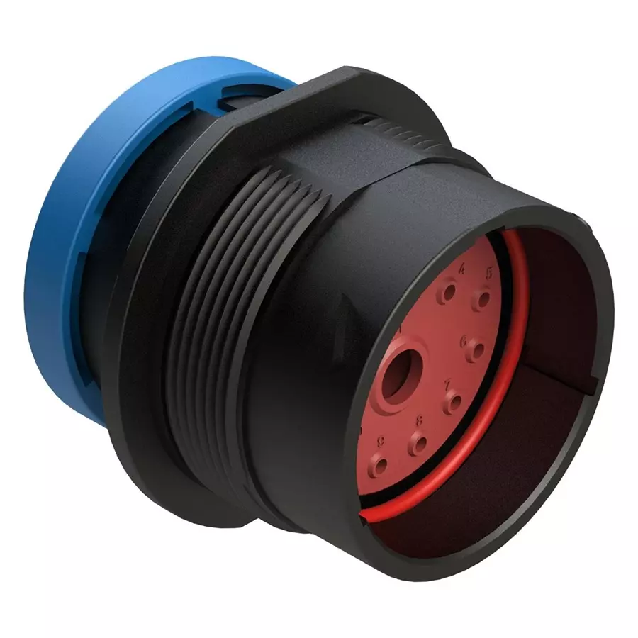 AMPHENOL SINE/TUCHEL CIRCULAR CONN, RCPT, 14POS, CRIMP, AHDP04-24-14PR-BRA