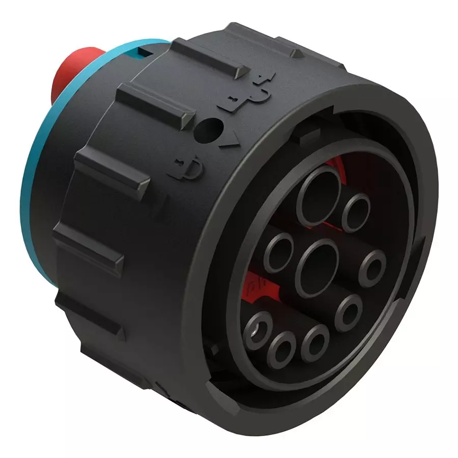 AMPHENOL SINE/TUCHEL CIRCULAR CONN, PLUG, 9POS, CRIMP, AHDP06-24-91SR16-SRA.