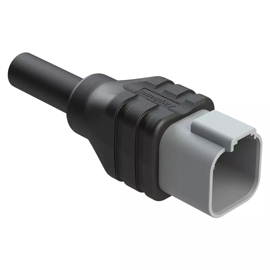 AMPHENOL SINE/TUCHEL CABLE ASSY, 6P PLUG-FREE END, 4M, AT04GY-6P-N-TPE-M4