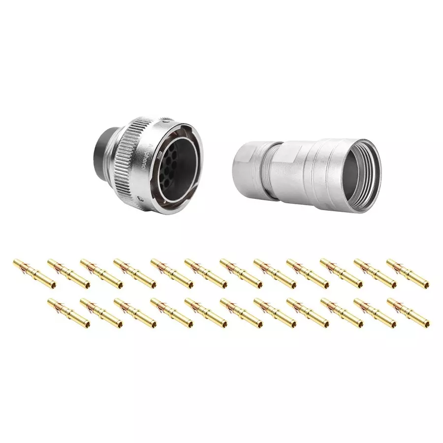 AMPHENOL SINE/TUCHEL CIRCULAR CONNECTOR, PLUG, 23POS, CABLE, RT061823PNH03SS-K