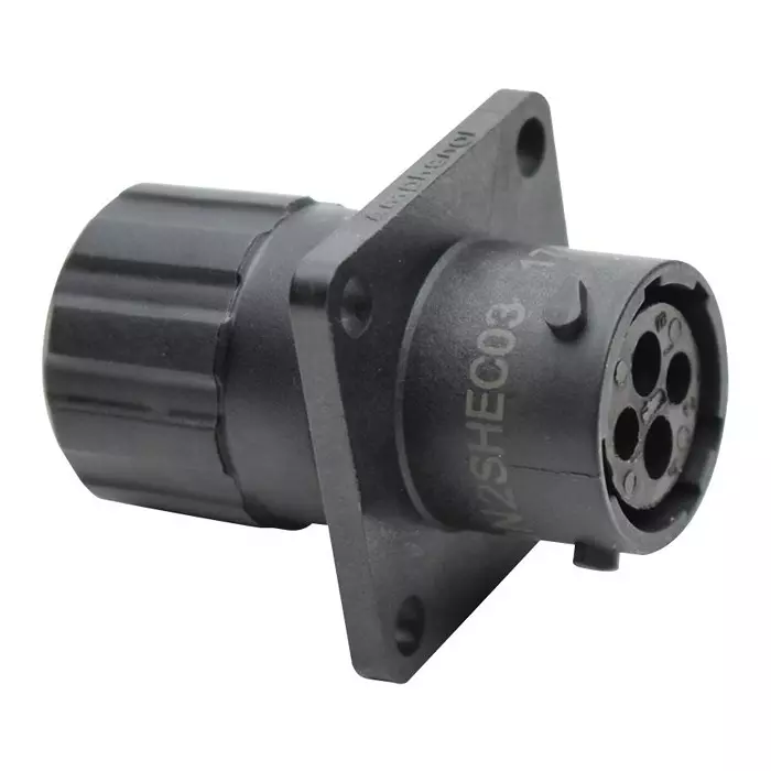 AMPHENOL SINE/TUCHEL CIRCULAR CONNECTOR, RCPT, 4POS, FLANGE, RTS010N2SHEC03