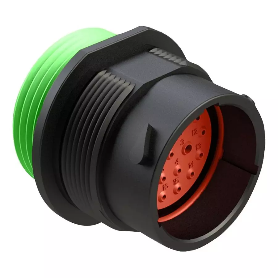 AMPHENOL SINE/TUCHEL CIRCULAR CONNECTOR, PLUG, 20POS, PANEL, AHDP06-18-20PN-WTA
